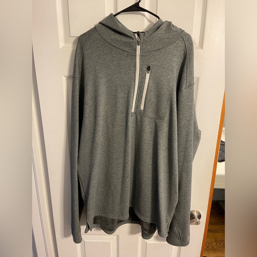 Gray XXL Give-r 1/4 zip hoodie pullover